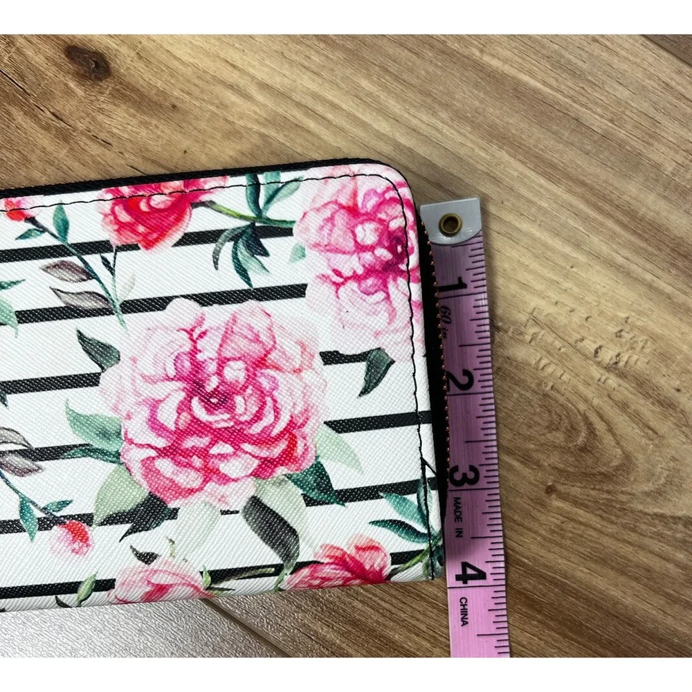 Karma Rose Floral‎ Womens Boho Zip Around Wallet ID Cards